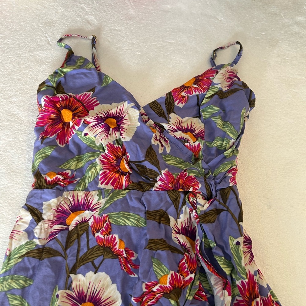 L*space riptide high low slip knot maxi dress lost in Ibiza purple floral print - Picture 9 of 13